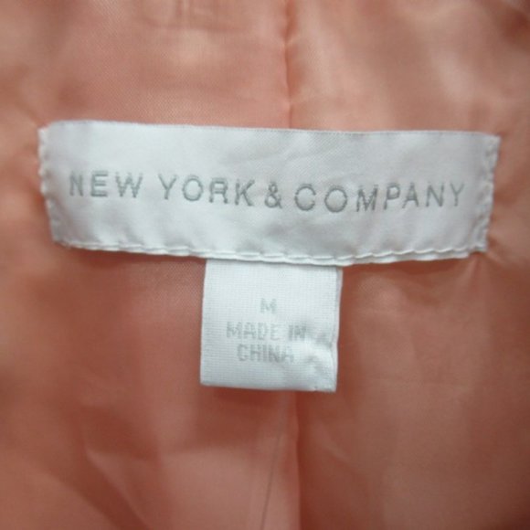 NWT New York & Company Pink Faux Leather Jacket - Med - Picture 4 of 6